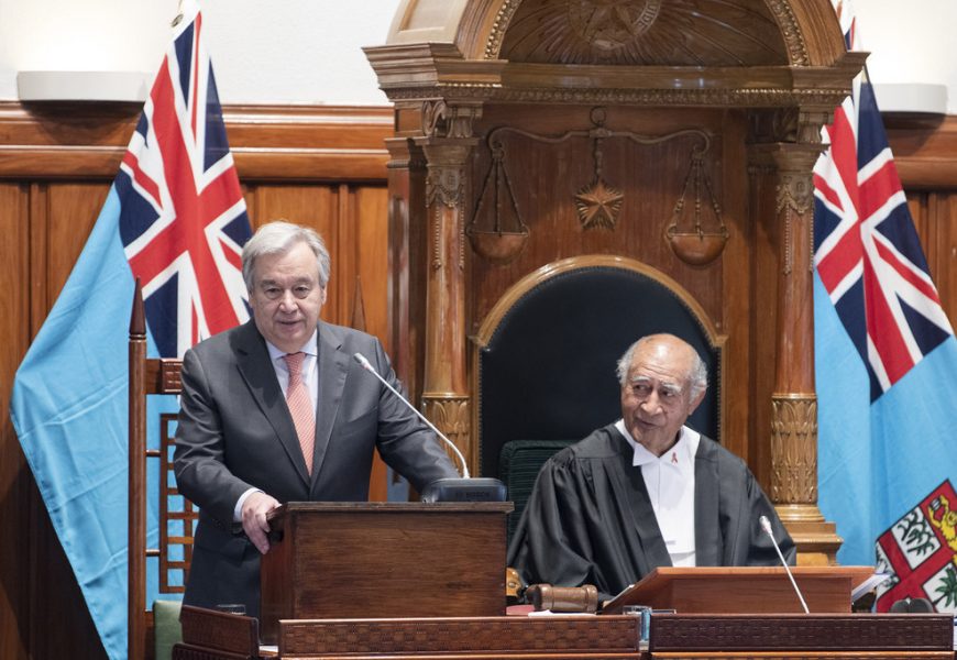 Le chef de l’ONU salue le leadership des Fidji dans la protection du climat et des océans