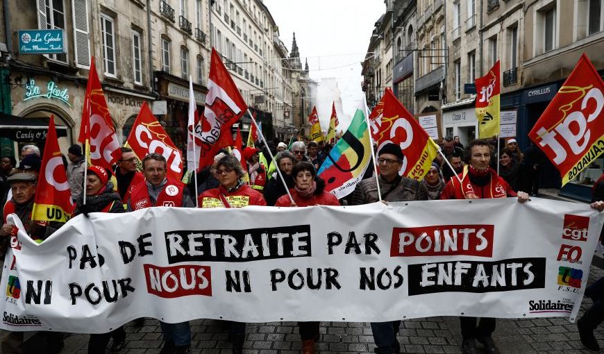 France / Le mouvement contre la réforme des retraites entre âge pivot et Euro