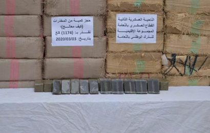 L’armée algérienne saisit près de trois tonnes de cannabis à la frontière avec le Maroc – images