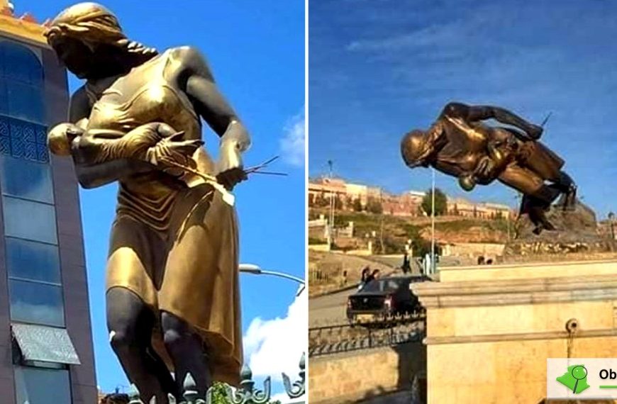 Algérie / La statue de la femme allaitant son bébé vandalisée à Mascara