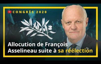 Allocution de François Asselineau suite à sa réélection à la présidence de l’UPR
