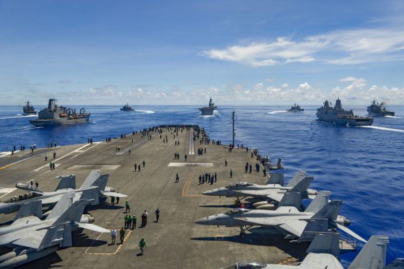 Mer de Chine méridionale : Sous Trump, une augmentation considérable du nombre de Porte-avions et de Destroyers américains
