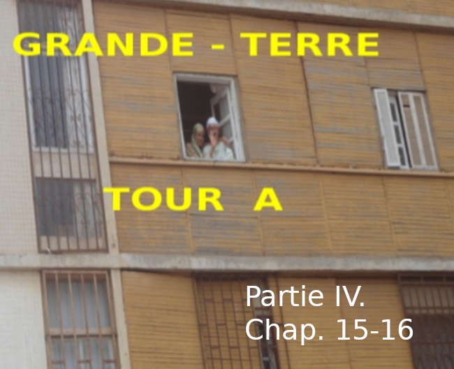 Roman : « GRANDE TERRE, TOUR A » de Kadour Naïmi – partie IV, chap.15-16