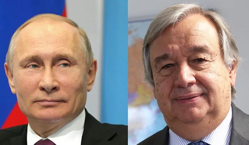 Président de la Russie Vladimir Poutine à Monsieur le secrétaire général de l’ONU Gutteres