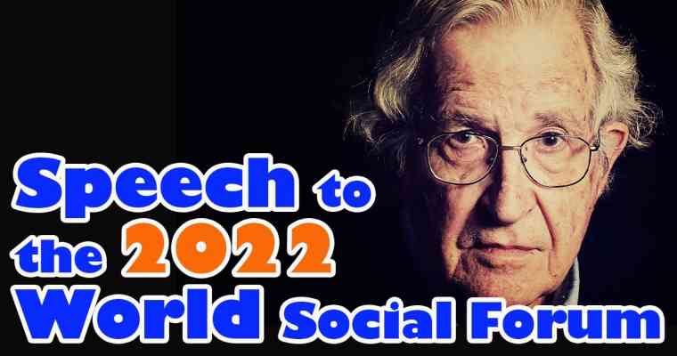 Noam Chomsky : « Un autre monde est encore possible ! »