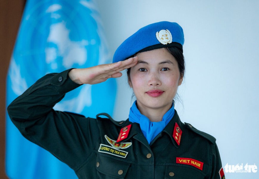 Une policière vietnamienne œuvre au maintien de la paix internationale