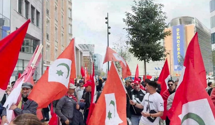 Le PNR manifeste à Bruxelles pour exiger le départ de l’occupation du Rif par le Maroc Le PNR manifeste à Bruxelles pour exiger le départ de l’occupation du Rif par le Maroc